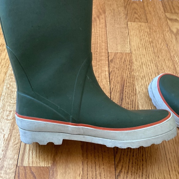 J. Crew Green and White Waterproof Rain & Snow Boots - Picture 6 of 13